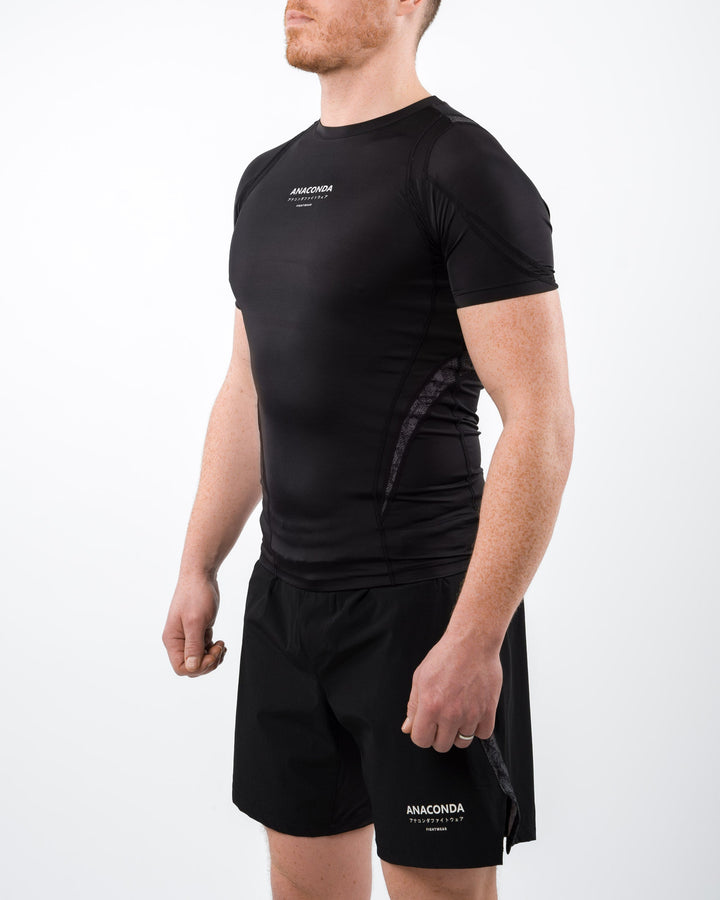 X-Vent Short Sleeve Rashguard Black